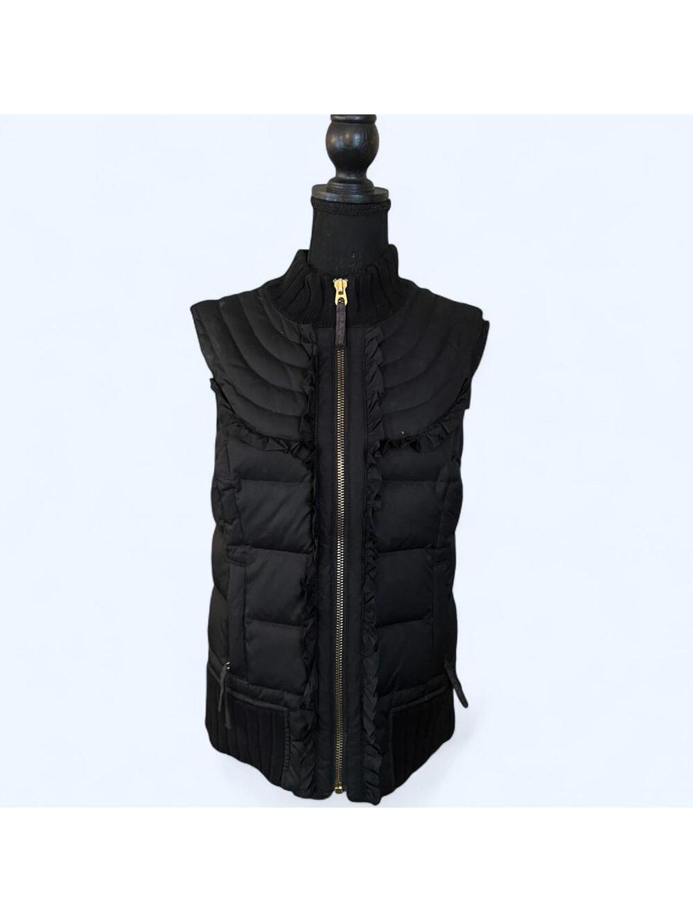 Vintage Y2K Juicy Couture McBling Fairycore Down Puffer Vest Size Large 🖤🎀 - Picture 2 of 9